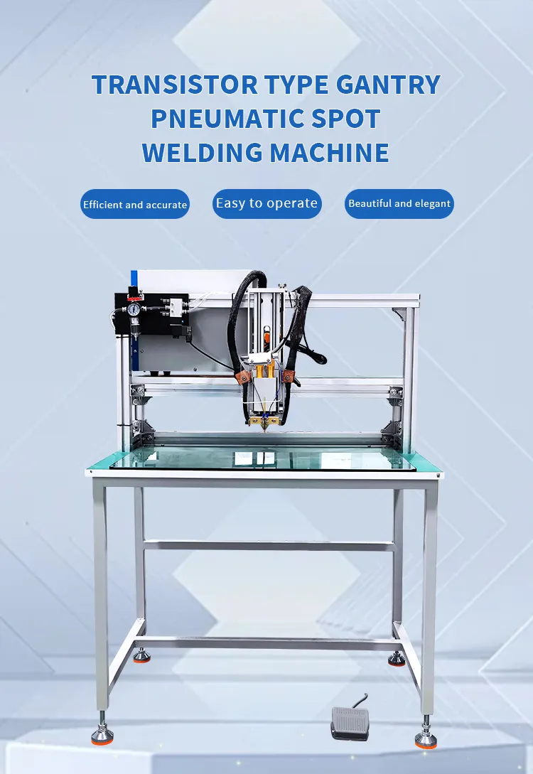 Transistor-based Gantry Pneumatic Battery Spot Welder For Battery Manufacturing第1张