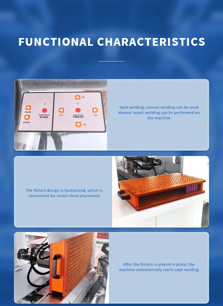 Double-Sided Automatic Spot Welder for Power Battery Packs with Nickel Tab Welding第5张
