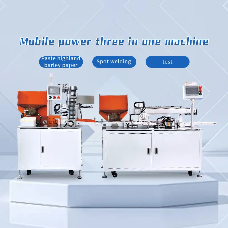 3-in-1 Battery Assembly Machine for Battery Insulation Paper Sticking, Testing, and Spot Welding 3-in-1 Battery Assembly Machine for Battery Insulation Paper Sticking, Testing, and Spot Welding
