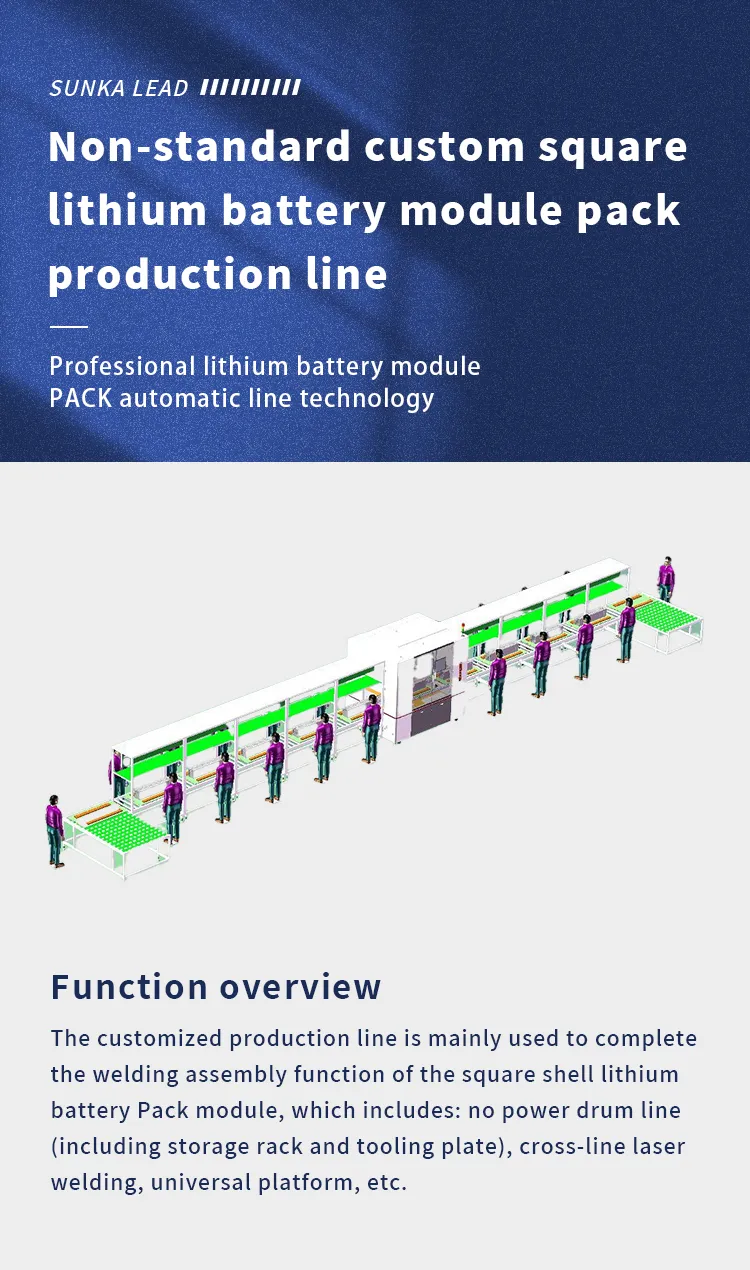 Non-standard Custom Prismatic Lithium Battery Module Pack Production Line第1张
