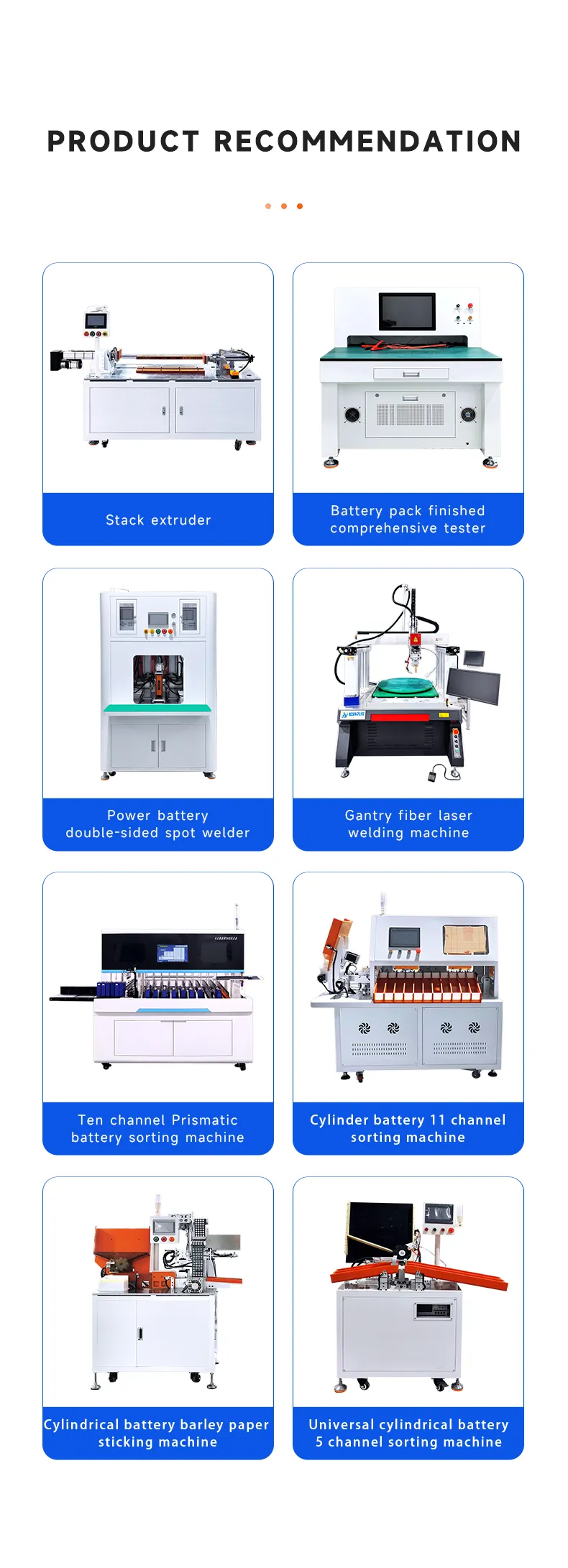 Semi-Automatic Conveyor Belt for Cylindrical &amp; Prismatic Battery Production (Slow Speed)第7张