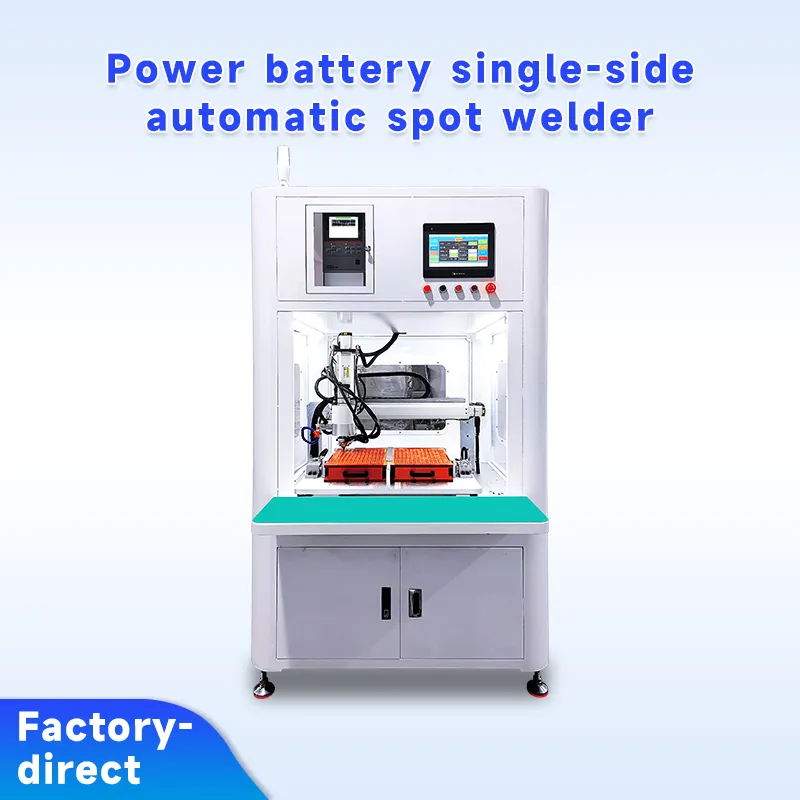 Single-Side Automatic Spot Welding Machine for Lithium Battery Packs (14500, 18650, 21700) Single-Side Automatic Spot Welding Machine for Lithium Battery Packs (14500, 18650, 21700)
