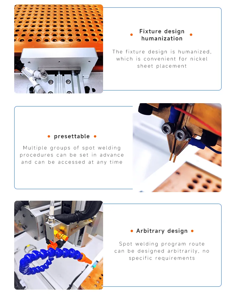 Single-Side Automatic Spot Welding Machine for Lithium Battery Packs (14500, 18650, 21700)第5张