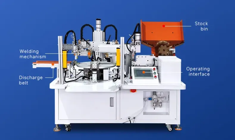 Unleashing Precision: The 18650 Semi - Automatic Lead Wire Welding Machine第1张