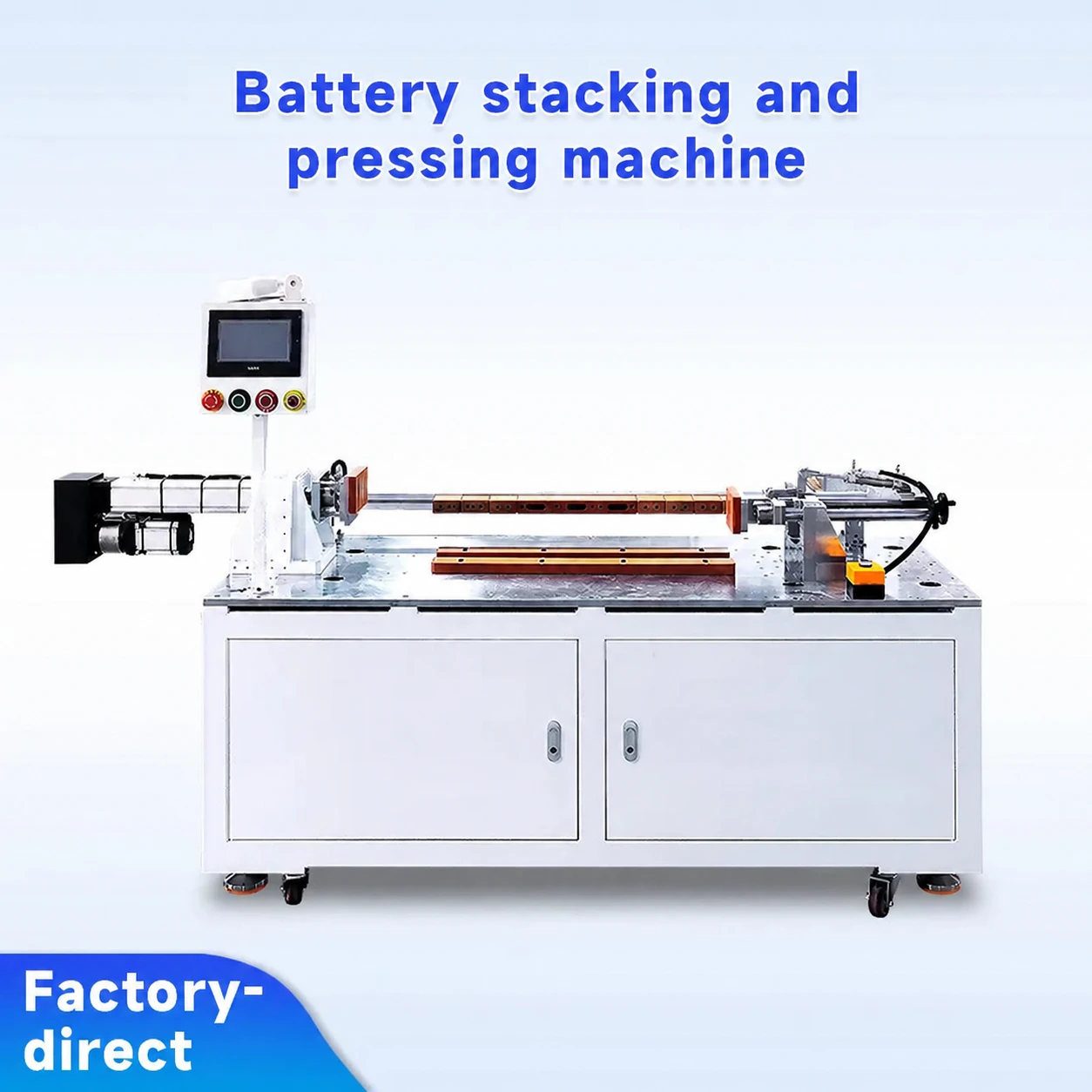 Prismatic Battery Stacking and Pressing Machine for Lithium-Ion Battery Pack Assembly