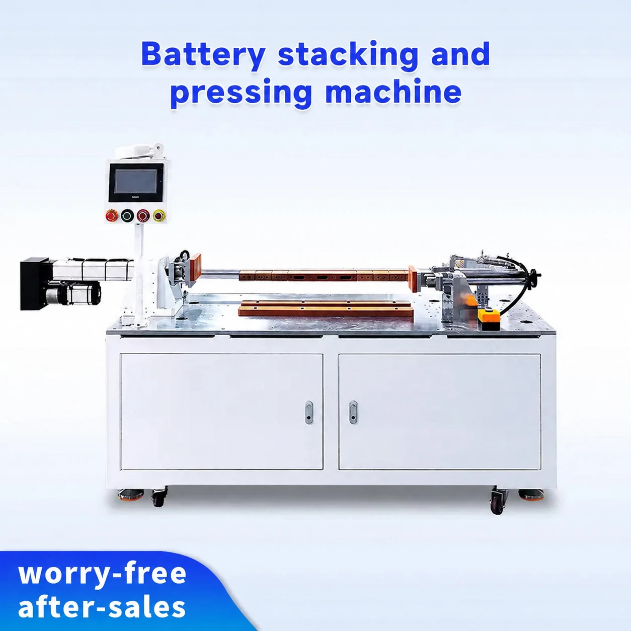 Prismatic Battery Stacking and Pressing Machine for Lithium-Ion Battery Pack Assembly